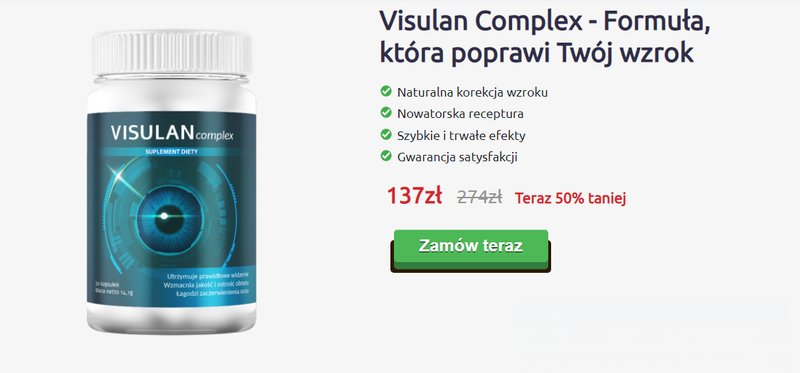Image: Visulan Complex - Najlepsza Cena na Wzmocnienie Odporności